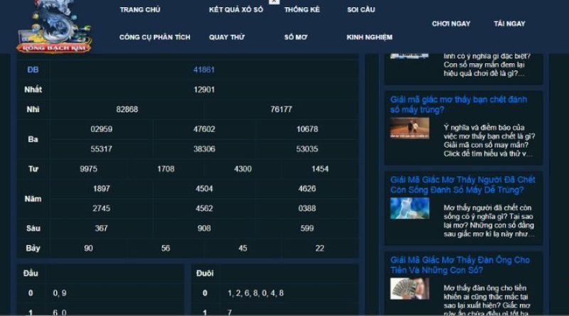 Rongbachkim – Tổng hợp các con lô xuất hiện tại website soi cầu