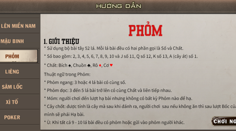 Game bai doi thuong Phỏm có gì hấp dẫn? Cách chơi ra sao?