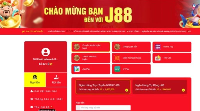 J88 Casino – Sảnh cá cược trực tuyến đình đám năm 2024